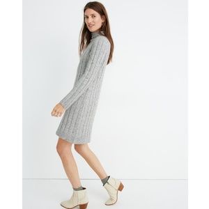 Madewell Donegal Rolled Mockneck Sweater Dress